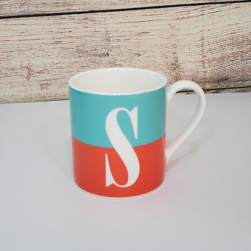 Kate Spade Letter S coffee mug